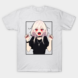 Cute Goth Anime Vampire T-Shirt